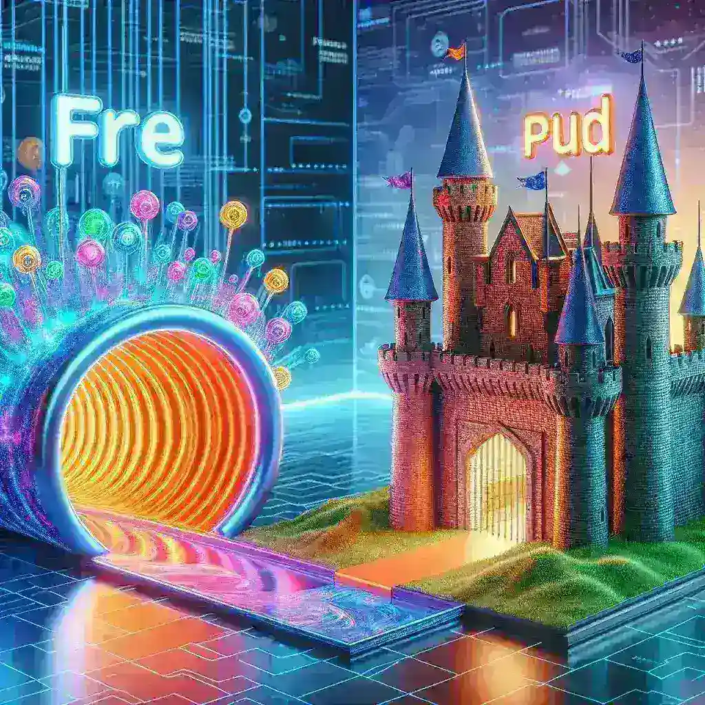 "Comparação visual das melhores VPNs gratuitas e pagas, destacando características, prós e contras de cada opção para ajudar na escolha do usuário."