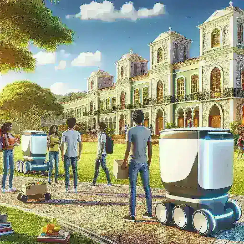 Robôs de entrega autônomos já circulam em universidades brasileiras